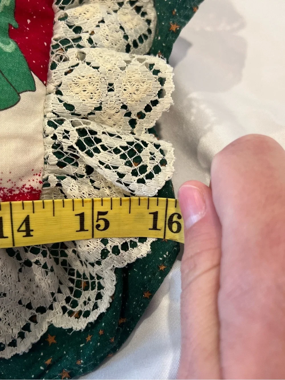 Handmade Christmas Welcome Cottage Pillow 16”